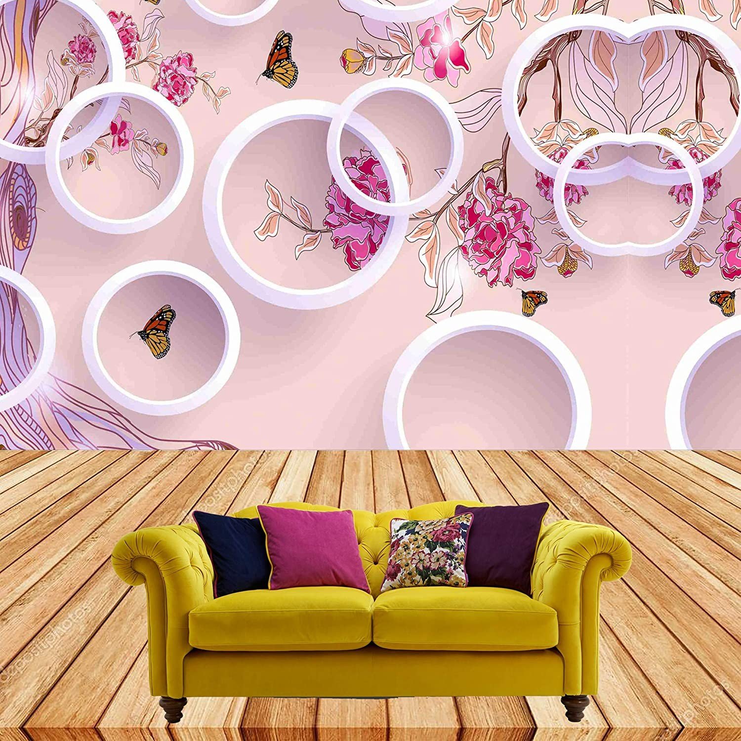 digital print world Decorative Wallpaper  (228 cm X 40 cm)