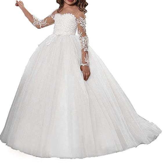 fairy Girl Flower Girl Dress Tulle Bridesmaid Dress Party Aline