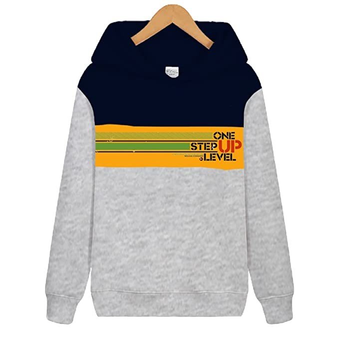 KYDA KIDS 100% Cotton Unisex Boys and Girls Hoodies | Hooded Neck Chest Printed Full Sleeve Sweatshirts for Unisex | Multicolor