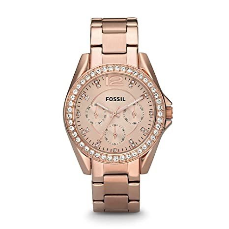Fossil Riley Analog Rose Gold Dial Women's Watch - ES2811