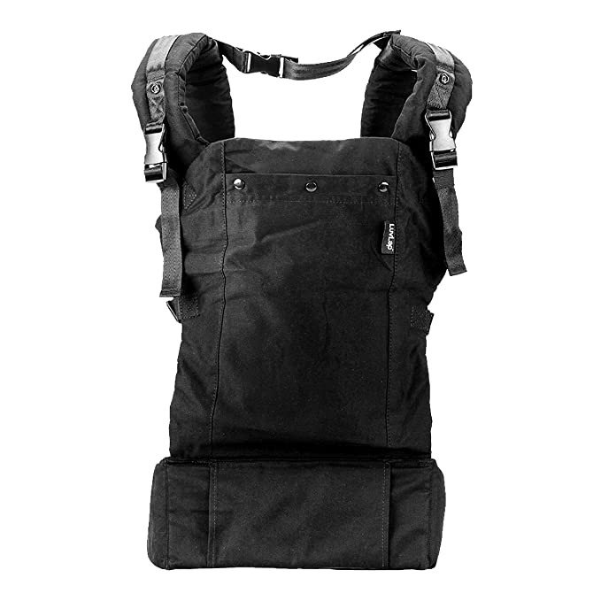 LuvLap Grand Baby Carrier with 100% Cotton Fabric, for 4 to 36 Months, Max Weight Up to 12 Kgs (Black)