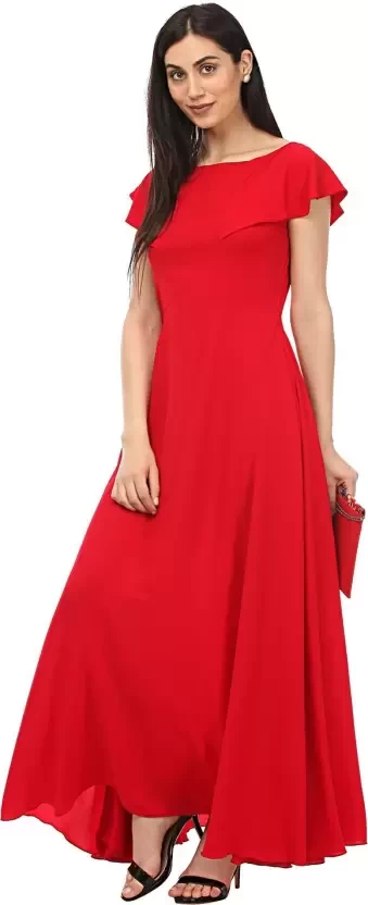 Women Maxi Red Dress