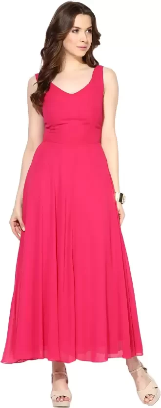 Women Maxi Pink Dress