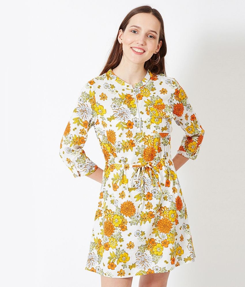 Oxolloxo Viscose Multi Color A- line Dress