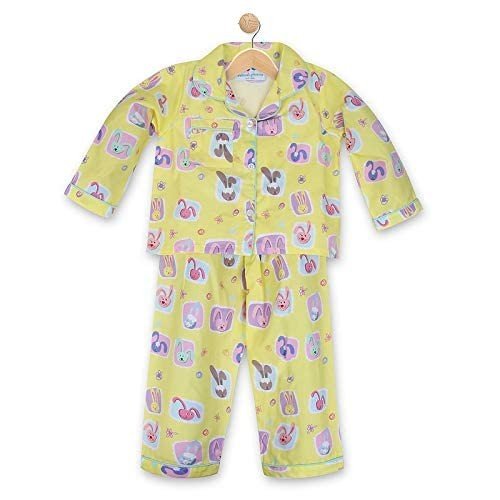 Knitting Doodles Baby Boy's & Baby Girl's Cotton Animal Print Night Suit Pack of 1