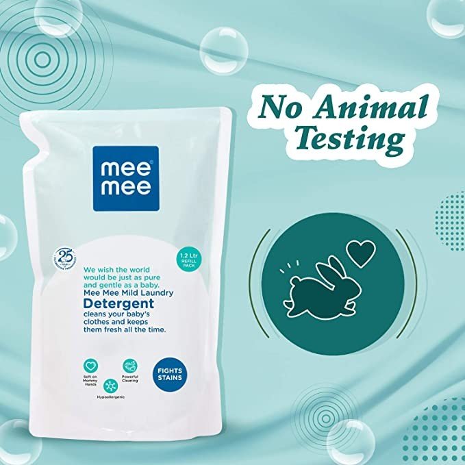 Mee Mee Mild Baby Liquid Laundry Detergent (1.2 L - Refill Pack)