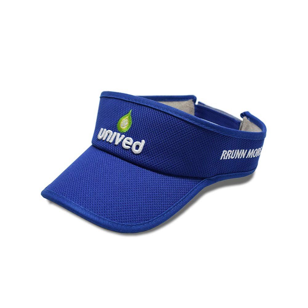 Unived Unisex Visor Cap for Runners, Cyclists, Triathletes, Trekkers, Adventure and Outdoor with Sun Protection and Air Ventilation (Blue)