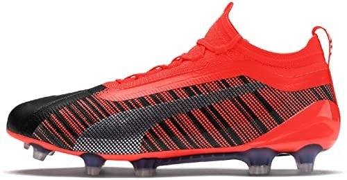 Puma Men's One 5.1 Fg Ag White Black Leather Football Shoes