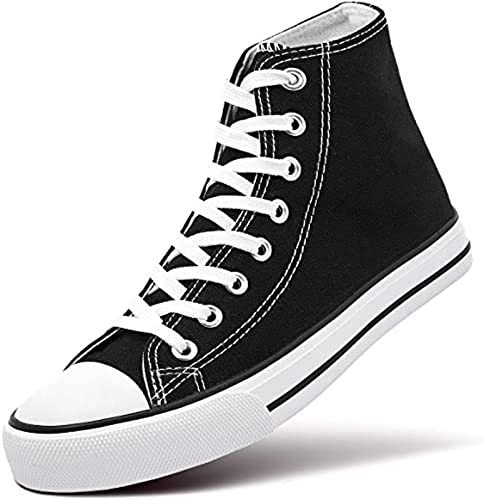 Robbie jones Casual Sneakers Canvas Outwear Shoes for Men in Black Red Yellow