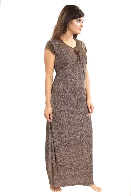 Women Nighty  (Brown)