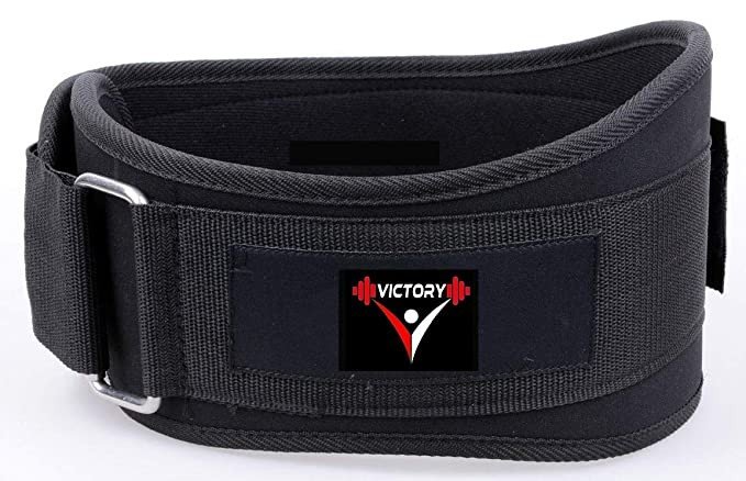 VICTORY Supreme Gym Belt Flexible - Light Weight Back & Abdomen Support Black Brand: Victory