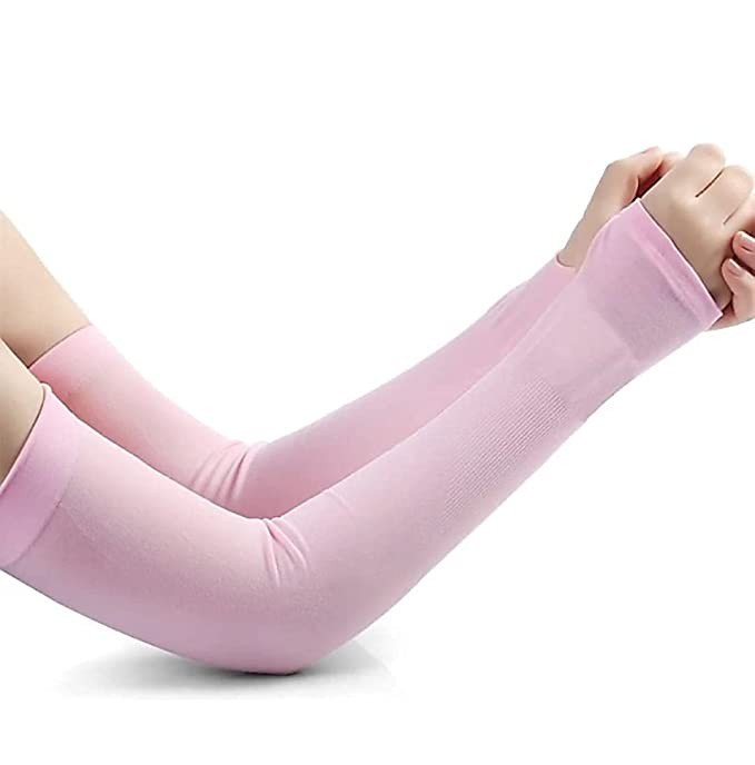 CABLE GALLERY Arm Sleeve Glove with Thumb Hole, for Gym/Driving/Riding/Sports & Outdoor Activities Skin Protection from UV Protection, Dust, Summer, Sun Burn for Unisex (Free Size)