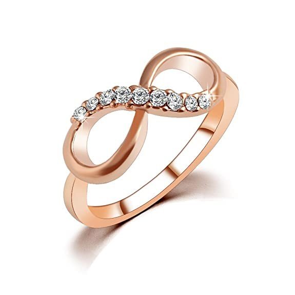 Hot And Bold Intriguing Gold Plated American Diamonds Trendy Finger Ring for Women & Girls. Designer Fashion Jewellery Best for Personal Use & Gifting Purposes